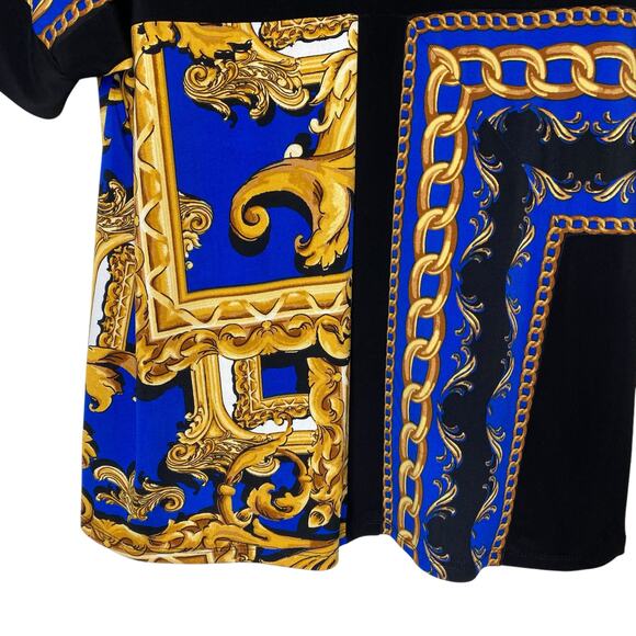 Joseph Ribkoff Jersey Knit Chain Print Top size 6 - Picture 3 of 5